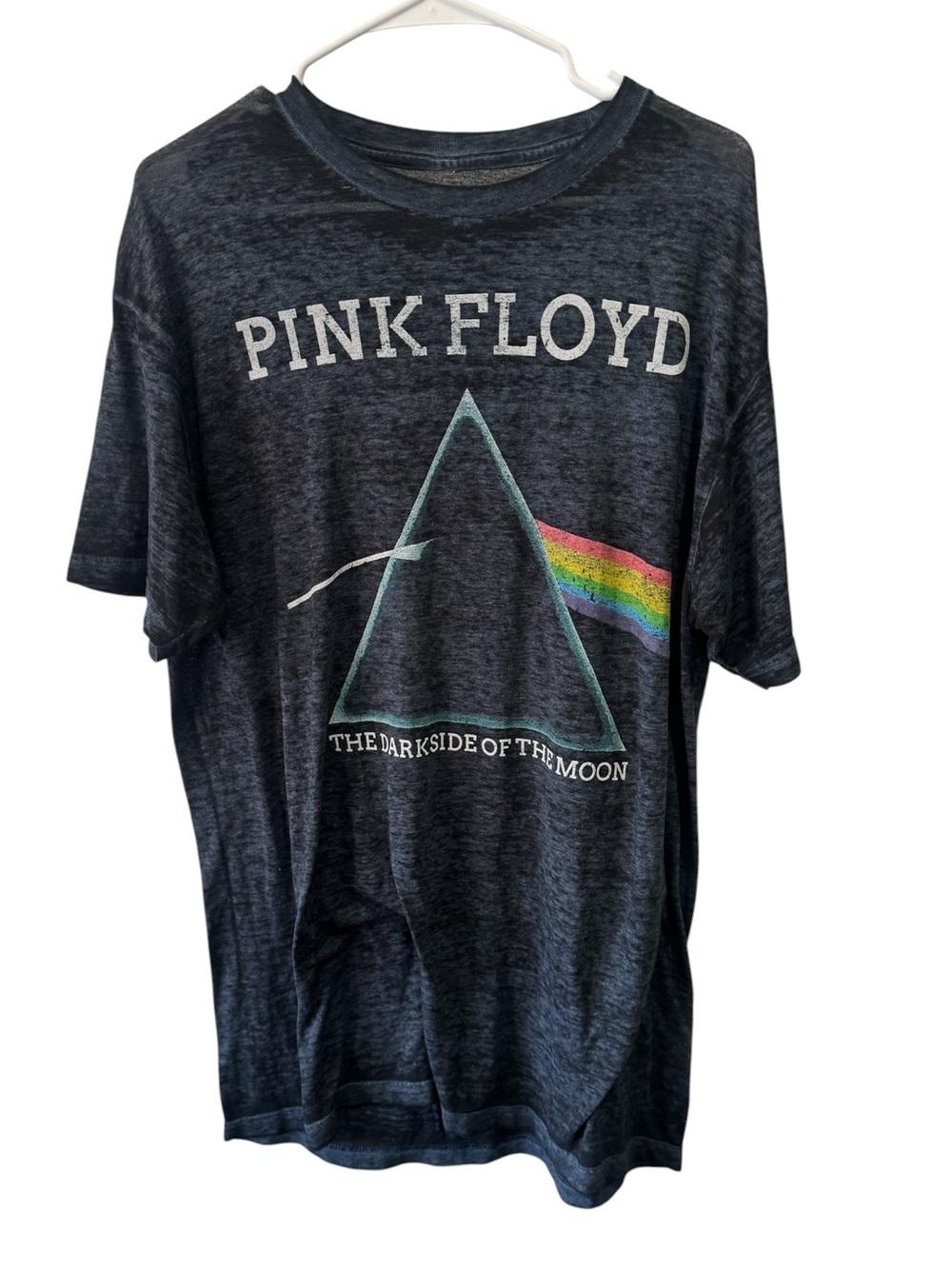 Pink Floyd Dark Blue Dark Side of the Moon Men’s L Relaxed Graphic Tee MINTY